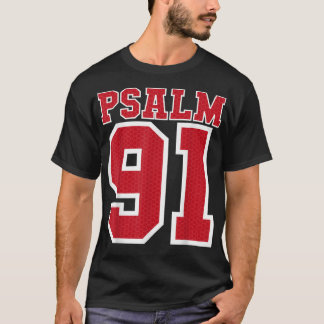 Camiseta Psalm 91 Bíblia Verse Christian Meu Refúgio Meu Je