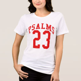 Camiseta Psalms 23 Red Varsity Number Tee