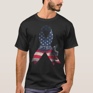 Camiseta PSD: Suporte Militar de Bandeira do Teto USA