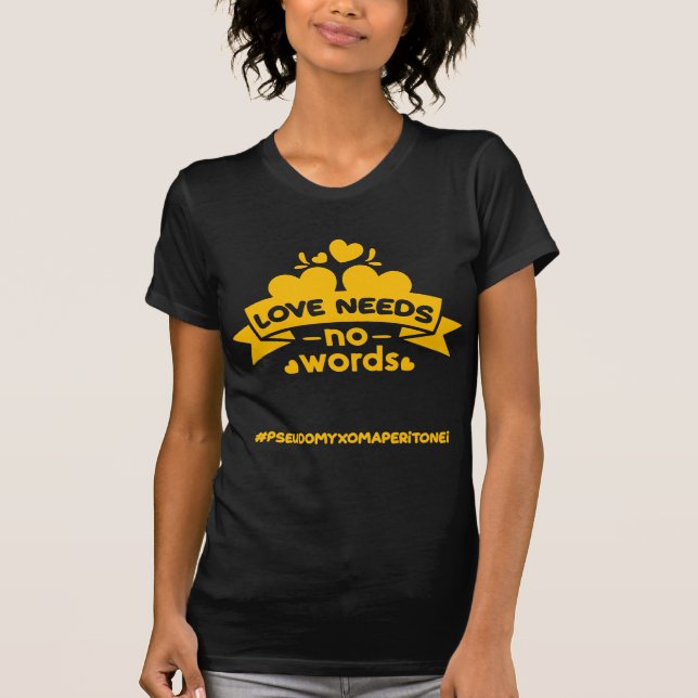 Camiseta Pseudomyxoma Peritonei Sensibilização (Frente)