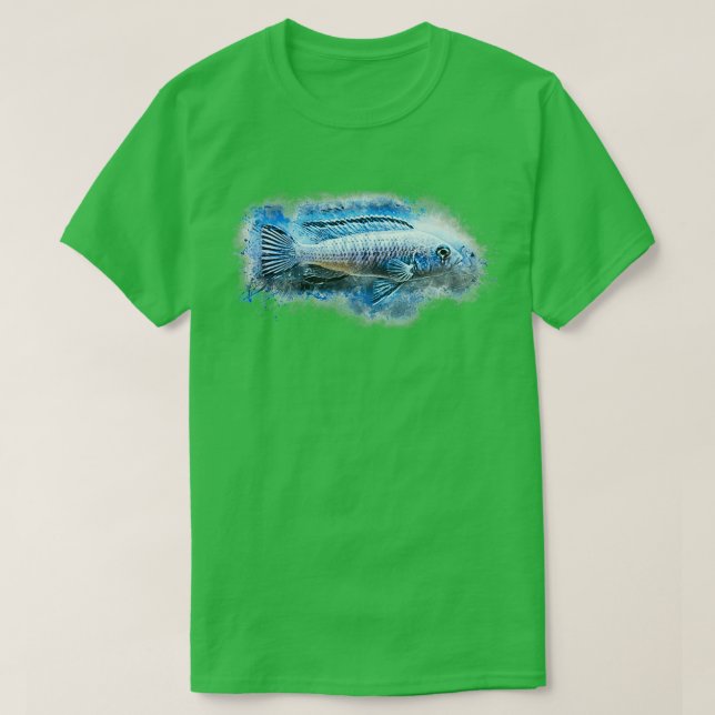 Camiseta Pseudotrofeus socolofi azul-gelo (Frente do Design)
