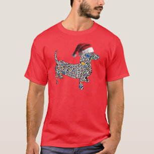 Camiseta Psicadélico-Chita-Doxie-Papai noel