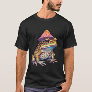 Camiseta Psicélica Anfíbia do Cogumelo Magic do Sapo Trippy