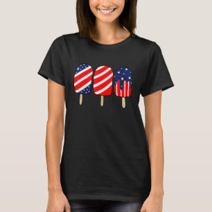 Camiseta Psicha Red White Blue American Flag Patriótico 4t