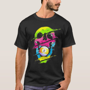 Camiseta Psicodélica Bilhetes De Crânio Com Presente Colori