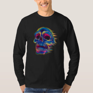 Camiseta Psicodélica Colorida Caveira Legal Trippy Colorir