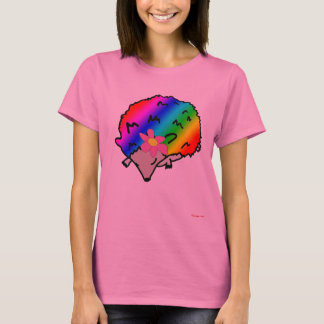 Camiseta Psicodélica Rainbow Hedgehog Ladies