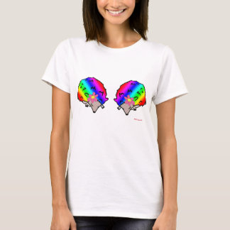 Camiseta Psicodélica Rainbow Lady Hedgehog Ladies