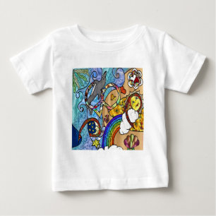 Camiseta Psicodélico Dos Anos 60 No Roupa Dos Presentes Da