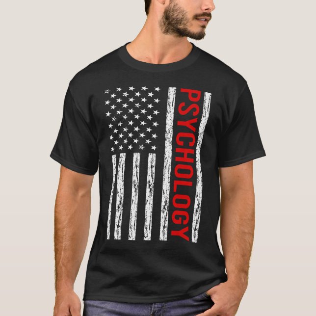 Camiseta Psicóloga de Sinalizador dos EUA (Frente)