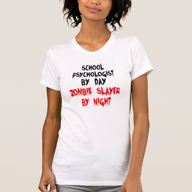 Camiseta Psicóloga Escola Piada Zombie (Frente)