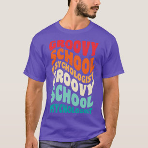 Camiseta Psicóloga escolar Vintage Retro 60s 70s 80s