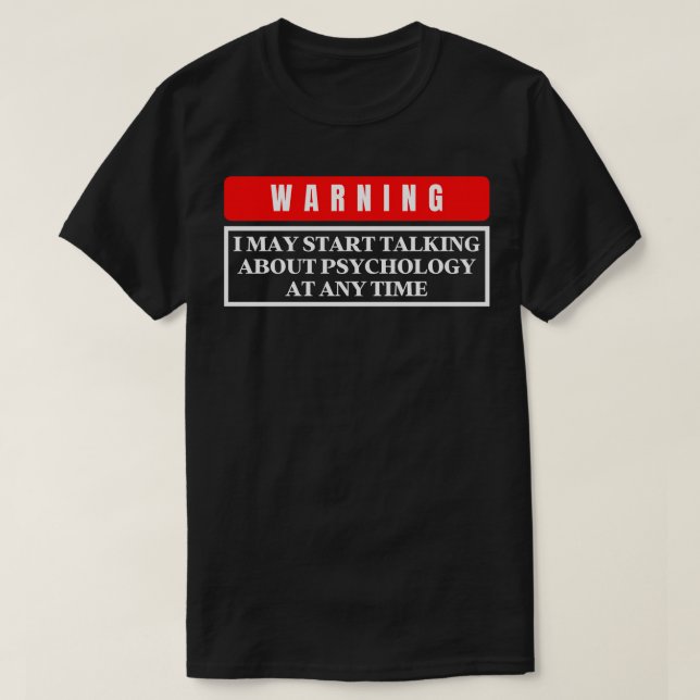 Camiseta Psicologia de aviso 7 (Frente do Design)
