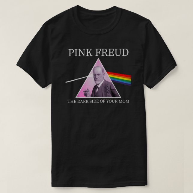 Camiseta Psicologia Freud Lado Escuro Rosa da Mãe Freudia (Frente do Design)