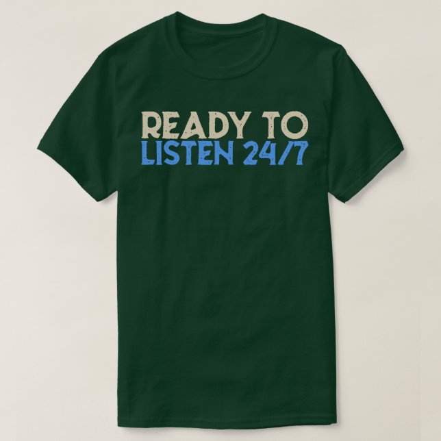 Camiseta Psicólogo Pronto Para Ouvir 24 (Frente do Design)
