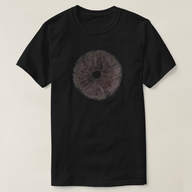 Camiseta Psilocybe Cubensis Spore Impressão (Frente do Design)