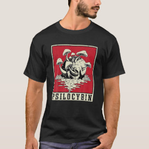 Camiseta Psilocybin Retro Psychedelic Magic Mushroom Vintag