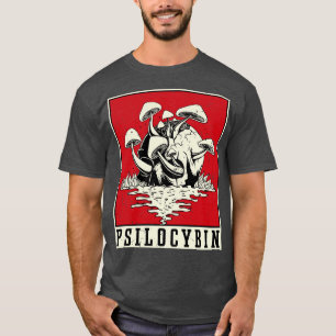 Camiseta Psilocybin Retro Psychedelic Magic Mushroom Vintag