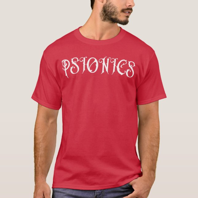 Camiseta Psionics Estético Grunge Goth Horror Oculto Góthic (Frente)