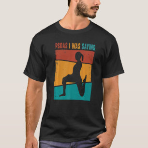 Camiseta Psoas Eu Estava Dizendo Terapia Terapêutica De Mas