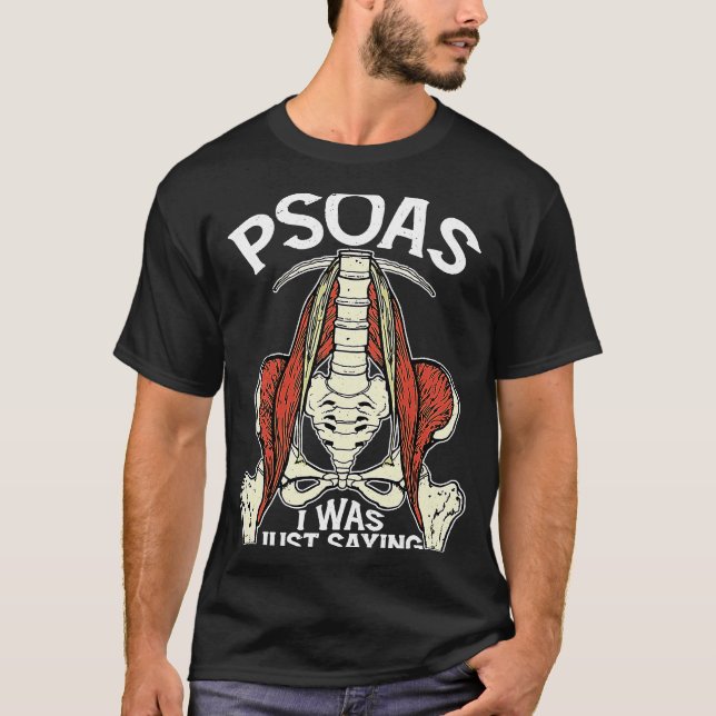 Camiseta Psoas Eu Estava Dizendo Yoga Terapista Física (Frente)