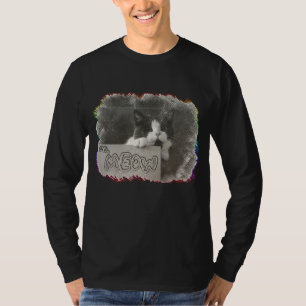 Camiseta Psps Gato Gato Gato Gato Gelado Sr. Meow Engraçado