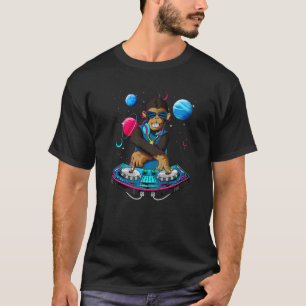 Camiseta Psychedelic Chimpanzee DJ EDM Raver Trance Music F