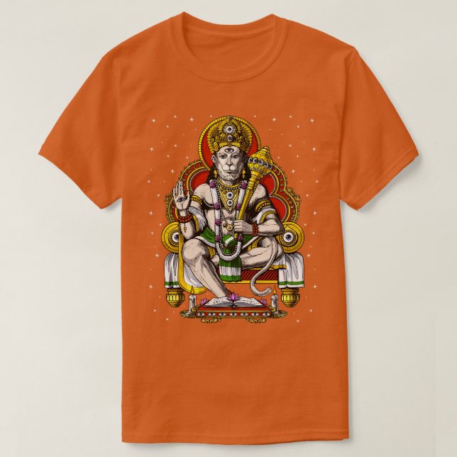 Camiseta Psychedelic Hanuman (Frente do Design)