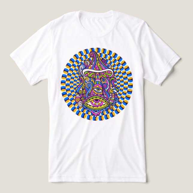 Camiseta Psychedelic Mushroom Unisex Tee (Design frontal)