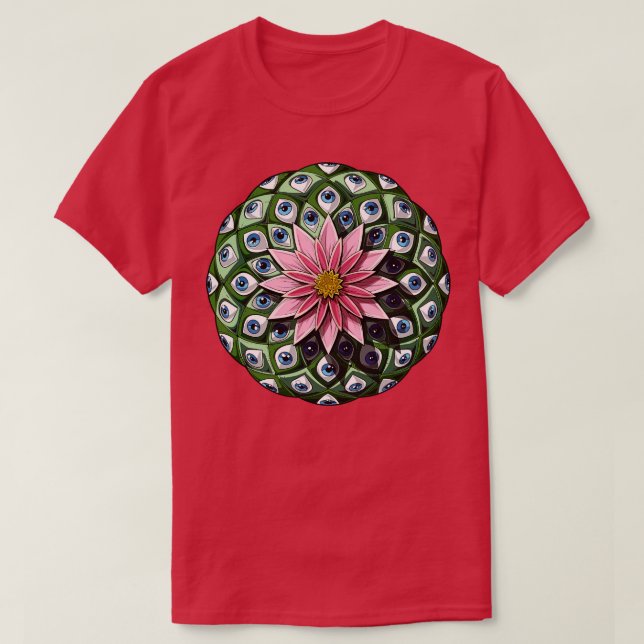 Camiseta Psychedelic Peyote Cactus (Frente do Design)