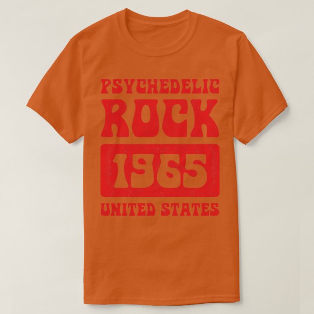 Camiseta Psychedelic Rock 1965 Vintage (Frente do Design)