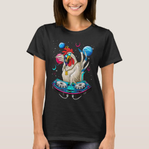 Camiseta Psychedelic Rooster DJ EDM Raver Trance Music Fest