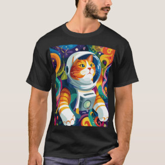 Camiseta Psychedelic Space Cat Astronaut – Trippy Cosmic Ar