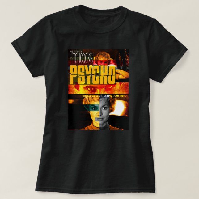 Camiseta Psycho Poster Art (Frente do Design)
