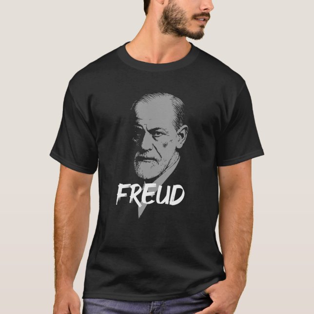 Camiseta Psychoanalytic dr Freud Icon Portrait (Frente)