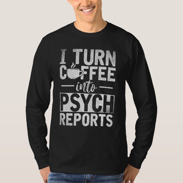 Camiseta Psychology Psychologista do Café Psychology de Dia (Frente)