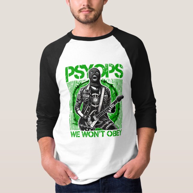 Camiseta PSYOPS raglan tee (Frente)