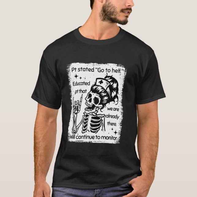 Camiseta PT Declarou Ir Ao Inferno Educado PT Que Nós Somos (Frente)