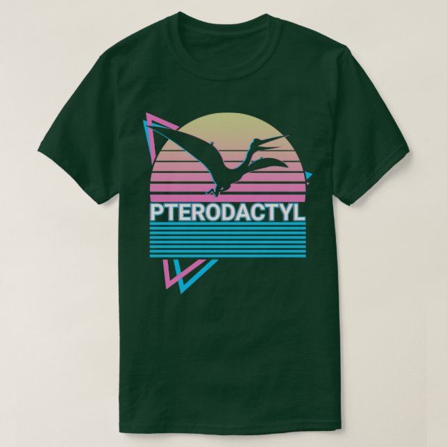 Camiseta Pterodactil Pterossaur Dinossaur Retro (Frente do Design)