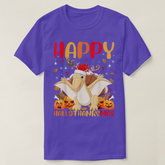 Camiseta Pterodactyl Animal Lover Happy Pterodactyl HelloTh (Frente do Design)