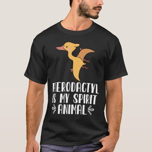 Camiseta Pterodactyl é o meu animal espiril (Frente)