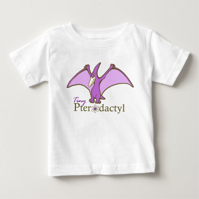 Camiseta Pterodátilo Pequeno, Roxo (Frente)