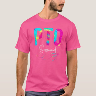 Camiseta Pto Squad Tie Dye De Volta À Escola Mulheres De Go