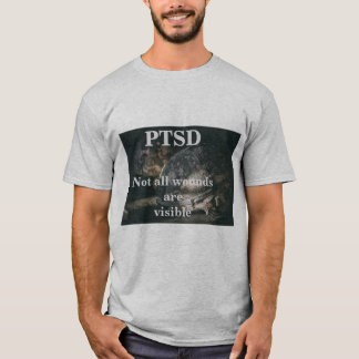 Camiseta PTSD. Não todas as feridas são visíveis