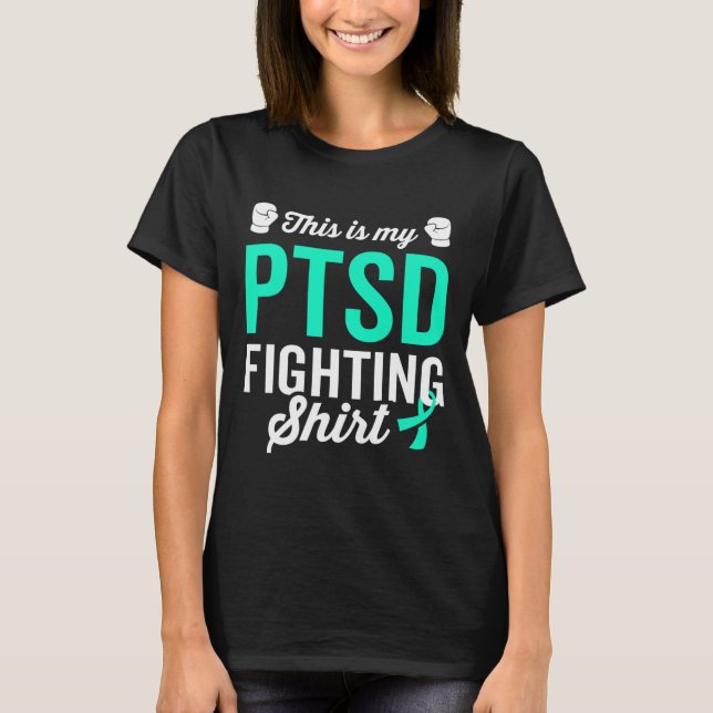 Camiseta Ptsd Stress Warrior Awarness (Sensibilização para  (Frente)