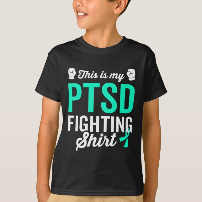 Camiseta Ptsd Stress Warrior Awarness (Sensibilização para  (Frente)