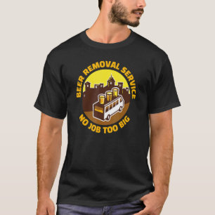 Camiseta Pub do Bebendo do Beer do Serviço de Remoção da Be