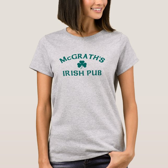 Camiseta Pub Irlandesa do McGrath (Frente)