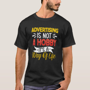 Camiseta Publicidade não é um humor adulto engraçado de Hob