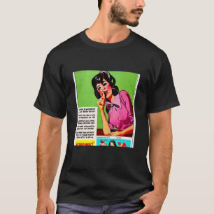 Camiseta Publicidade Vintage Estranha Design incomum - Engr